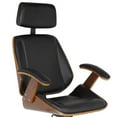 thumbnail image 3 of Scranton & Co Modern Century Faux Leather Office Chair in Black, 3 of 5