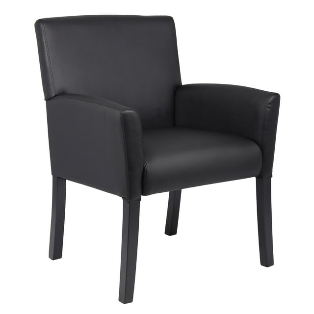 Silla Boss Office Products Executive Box Arm, color caoba, negro