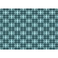 thumbnail image 1 of Ahgly Company Indoor Rectangle Patterned Blue Lagoon Blue Area Rugs, 3' x 5', 1 of 6