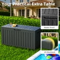 thumbnail image 5 of EASY UP 75 Gallon Resin Deck Box Waterproof Outdoor Storage Box for Patio Furniture Pool Accessories Indoor Storage for Cushion Garden Tools (75 Gallon, Black), 5 of 6