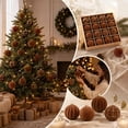 thumbnail image 4 of Christmas Decorations Indoor Under 10$ Clearance! Christmas Decorations 16Piece Flocked Christmas Balls Christmas Decoration SetMultiple Styles Of Christmas Tree Decorations Can Used For Other Party, 4 of 9