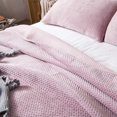 thumbnail image 3 of Kasentex  All Season Plush Poly Velvet Lavish Design Quilt Set Soft and Warm Machine Washable Coverlet Rose Queen, 3 of 5
