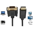 thumbnail image 3 of 1.8m DP to VGA Cable Adapter for Laptop, DisplayPort Connector, Gold Plated Converter, 3 of 4