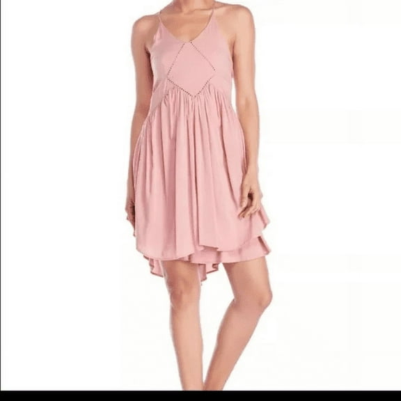 Romeo and Juliet ROSE TAN Women's Racer Back Strappy A-line Mini Dress, M