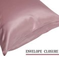 thumbnail image 4 of Unique Bargains 22 Momme Silk Pillowcases For Hair Skin Set Of 2 Mauve Queen, 4 of 8