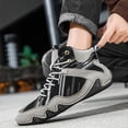 thumbnail image 5 of XIMIN Men's Wrestling Shoes - Barefoot Zero Drop High Top Boxing Footwear for Taekwondo Karate Martial Arts Weightlifting Fitness Training (Grey, 11), 5 of 6