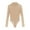 Beige, variant on GHSOHS Women's Mesh Sheer Long Sleeve Bodysuit See Through Slim Thong Jumpsuit Party Turtleneck Body Suit Lingerie Leotards