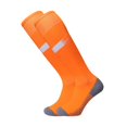 thumbnail image 3 of Miaoju Tube Socks Baseball Socks Softball Football Socks Durable and Moisture-Wicking Over the Calf, Orange One Size, 3 of 5