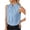 96#Sky Blue, variant on Women's Elegant Bow Tie Mock Neck Sleeveless Blouse Office Workwear Shirt Top Sky Blue M