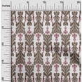 thumbnail image 1 of oneOone Tissu Polyester Lycra Imprimé Tourbillon & Paisley Ikat au Mètre 56 Pouces de Large, 1 of 4
