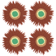 thumbnail image 1 of Salvamanteles para ollas y sartenes calientes, accesorios de cocina, agarraderas de silicona con forma de girasol, aptas para lavavajillas (paquete de 4), 1 of 5