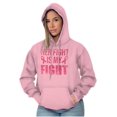 thumbnail image 3 of Breast Cancer Her Fight Pink Ribbon Hoodie Sweatshirt Women Brisco Brands 5X, 3 of 6