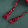 thumbnail image 3 of Bolsa De Regalo De Dulces Bolsa De Regalo Con Cordón De Franela Con Borlas Doradas Decoración De Doble Felicidad Para Bodas Navidad Fiesta De Cumpleaños Favor Rojo, 3 of 8
