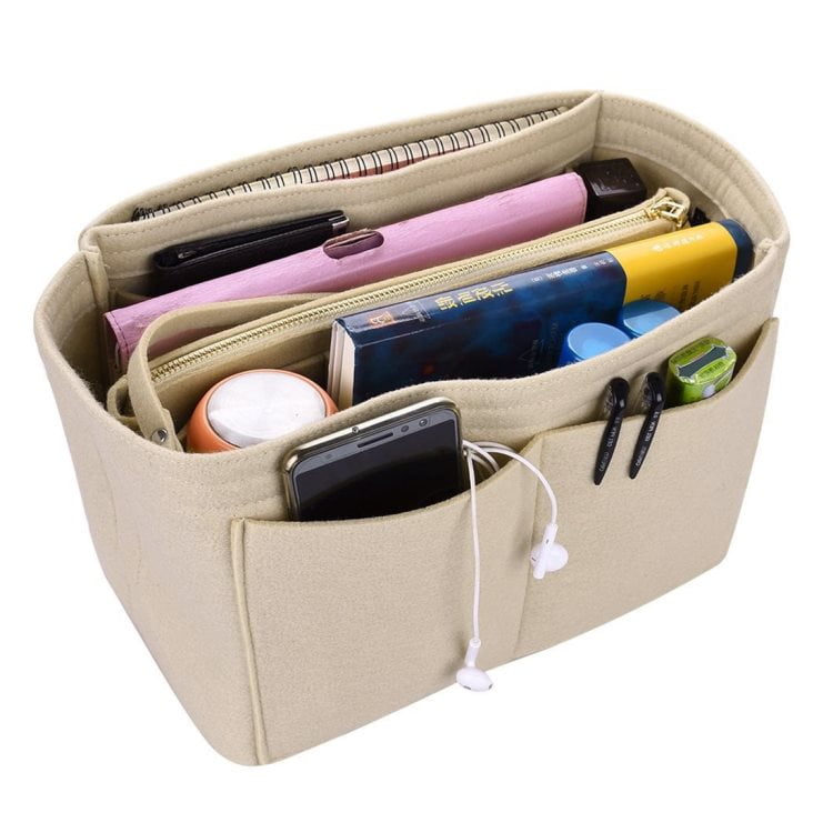 Handbag organizer for women Sturdy Purse Insert Organizer Bag in Bag Walmart