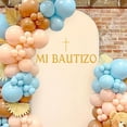 thumbnail image 4 of Adhesivo de pared Ladinimo Mi Bautizo con forma de cruz, decoración para fiestas de bautizo, dorado, 4 of 6