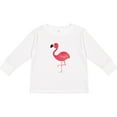 thumbnail image 3 of Inktastic Cute Flamingo Bird Boys or Girls Long Sleeve Toddler T-Shirt, 3 of 5