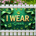 thumbnail image 2 of LUUFILx St Patrick's Day Backdrop Decoration Green Themed Party Banner Shamrock Holiday Decoration Photo Booth Banner Backdrop Celebration St Patrick's Party Decor, 2 of 7