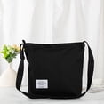 thumbnail image 4 of Bolso de hombro Covelin Retro Canvas para Mujer Negro, 4 of 9