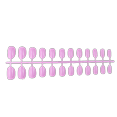 thumbnail image 3 of 24x Solid Small Round Head Coffin False Nails Removable Neat DIY Exquisite Personality for Manicure Lovers Type21, 3 of 6