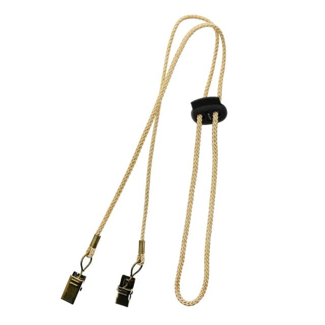 Lipstore Porte-Bavoir Clip Réglable pour Serviette pour Adultes Enfants Bébé Randonnée Restaurant Beige
