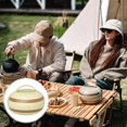 thumbnail image 2 of Juego de platos de plástico de calidad alimentaria, vajilla portátil para acampar, comer, tazón de sopa, vajilla para viaje, fácil de limpiar, 1 Juego, 2 of 5