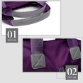 thumbnail image 4 of Bolsa  Bloosom Mujer Impermeable Viaje Nylon Crossbody Bandolera Lavanda, 4 of 4