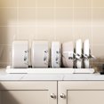 thumbnail image 6 of Riousery Pots and Pans Organizer Expandable Cookware Rack Adjustable Pan Organizer for Kitchen White, 6 of 9