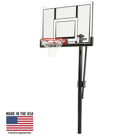 Lifetime Adjustable In-Ground Basketball Hoop (52-Inch Polycarbonate), (Best In Ground Adjustable Basketball Hoop)