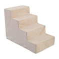 thumbnail image 4 of Bunblic 4 Tiers Dog Ramps Steps Gentle Slope Anti Slip Scratch Resistant High Density Sponge Versatile for Small Pets Sofa Indoor Use beige, 4 of 8