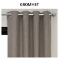 thumbnail image 4 of Mink Faux Linen Grommet Room Darkening Curtain (1 Panel), Mink, 50W X 120L, 4 of 10