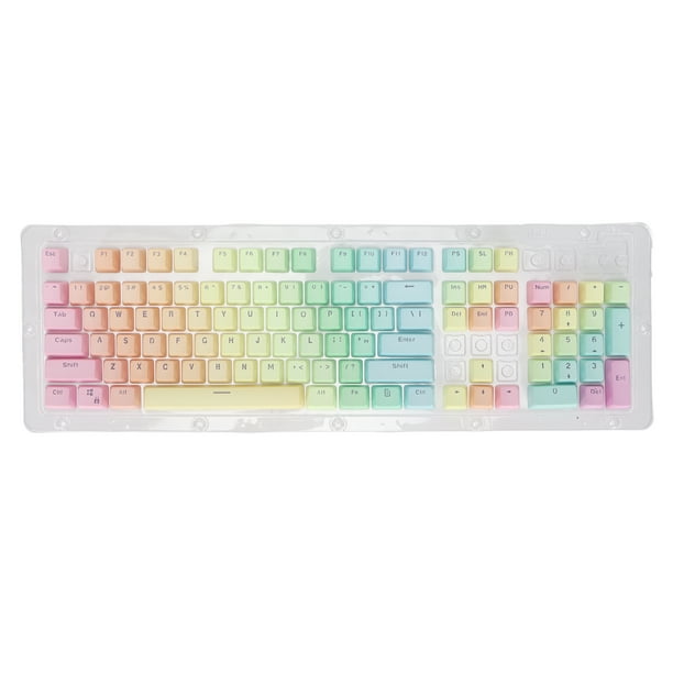 104 Uds Teclas personalizadas NikouMX translúcidas indecolorables Color degradado diseño ergonómico mate