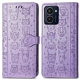 thumbnail image 1 of Funda Cartera FOXDOCK para HMD Pulse Pro , Flip PU con Relieve de Gatos y Perros, Tarjetero y Soporte, 1 of 6
