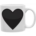 thumbnail image 1 of Black Heart 11 oz Ceramic Coffee Mug, 1 of 1