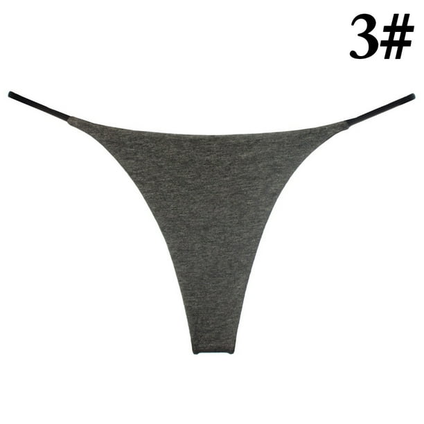 Women T-back Underwear Soft Breathable Cotton Low Waist Thong G-string  Underwear 