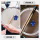 thumbnail image 3 of IDEANATEGRATE 2Ud Soporte Para Platillo Hi Hat Con De Clutch Azul Para Batería Accesorio Profesional Duradero, 3 of 8