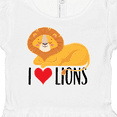 thumbnail image 4 of Inktastic I Love Lions Girls Baby Dress, 4 of 5