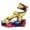Beige, variant on Womens Wedge Sandals High-heeled Fish Mouth Women's Shoes Soft Leather High Platform Shoes