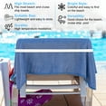 thumbnail image 2 of Uxcell 4-Pack Bandas para Sillas de Playa, Clips de Toalla Reutilizables para Cruceros y Piscinas[Blanco], 2 of 7