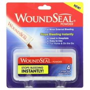 Wound Seal Safe & Effective Bleeding Tube Applicator Powder, 4Ct, 5-Pack