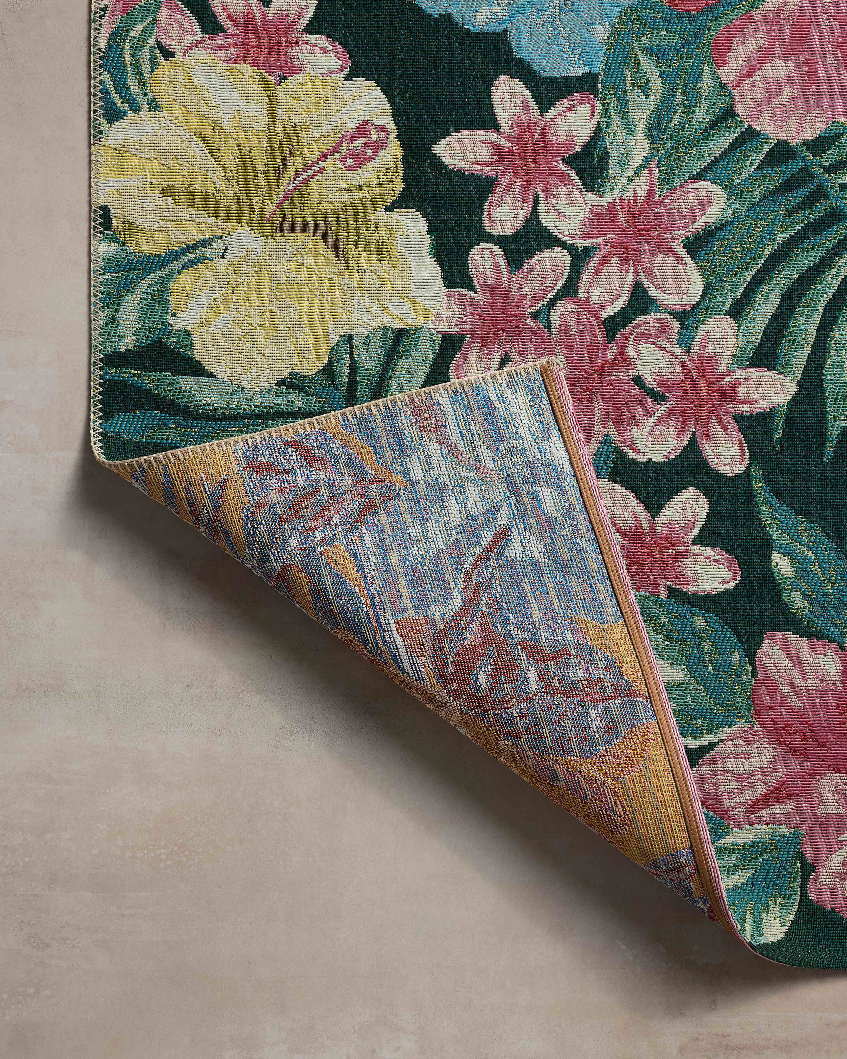 Loloi Botanical Midnight / Multi 2'-5" x 11'-2" Runner Rug