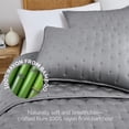 thumbnail image 2 of Southshore Fine Living, Inc. Grey Cal/King Quilt Bedding Set with 2 Quilted Pillow Shams, Steel Grey, 2 of 8