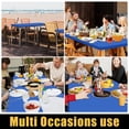 thumbnail image 5 of Smiry Rectangle Picnic Tablecloth, Waterproof Wipeable Table Cloth, Washable Elastic Table Cover for Outdoor and Indoor, 30"x48", Blue, 5 of 7
