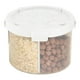 thumbnail image 4 of Recipiente transparente para alimentos, utensilio de cocina, recipiente hermético para almacenar alimentos, recipiente para cereales Blanco 1800ml, 4 of 6