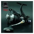 thumbnail image 2 of Moulinet de Pêche à Double Bobine Double Frein Moulinet de Spinning Poignée en Métal Robuste Moulinets de Pêche à la Carpe Baitcast Roulement 9+1BB, Cadre Squelet en Aluminium Rigide, 2 of 7