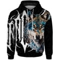 thumbnail image 4 of Sudadera con capucha de moda de otoño para hombre, sudadera con capucha para hombre, estampado de lobo feroz y fresco, ropa Y2k, serie de animales, ropa, sudaderas para hombre, 4 of 5