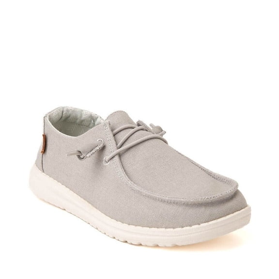 Hey Dude Wendy Women's US 6 Light Gray Canvas Slip-On Comfort Shoes TF4240