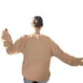 thumbnail image 1 of HUITKMM Chandail à Capuche pour Femmes, Imprimé, Col Rond, Manches Longues, chandail de Sport, 1 of 7