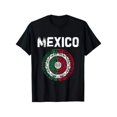 thumbnail image 1 of Men's Pure Cotton Mexico Flag T-shirt Classic Fashion Vintage Hispanic Design Short Sleeve Round Neck Comfort Fit Casual Top, 1 of 6