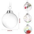 thumbnail image 2 of Transparent Christmas Balls, 16pcs Clear Plastic Ball Refillable, Christmas Tree Balls, Christmas Decoration, for Christmas Tree and Party Decoration (16PCS), 2 of 6