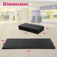thumbnail image 3 of CL.HPAHKL Folding Gymnastics Mats, 2-Inch Thick Exercise Tumbling Mats for Kids Non-Slip Waterproof Cheer Mats Portable 4-Panel Gym Mats with Carrying Handles for Aerobics Yoga Stretching, Black, 3 of 7